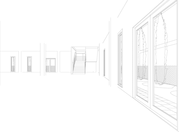 Ilustración en 3D del proyecto de construcción