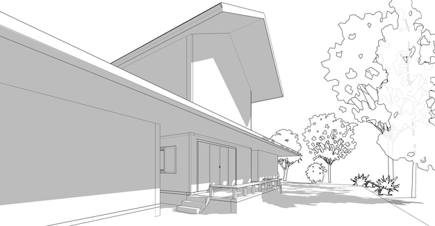 Ilustración 3D de un proyecto residencial