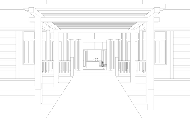 Ilustración 3D de un proyecto residencial