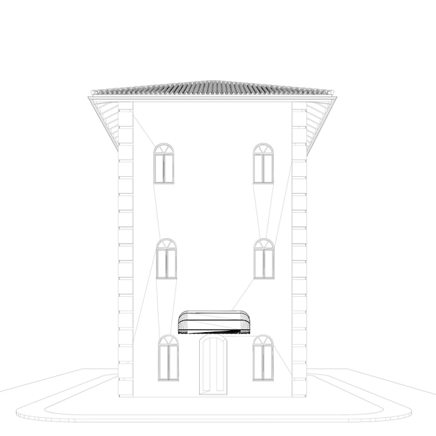 Ilustración 3D de un proyecto residencial
