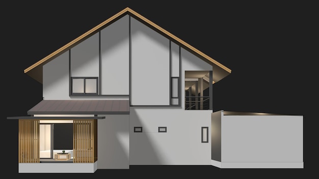 Ilustración 3D de un proyecto residencial