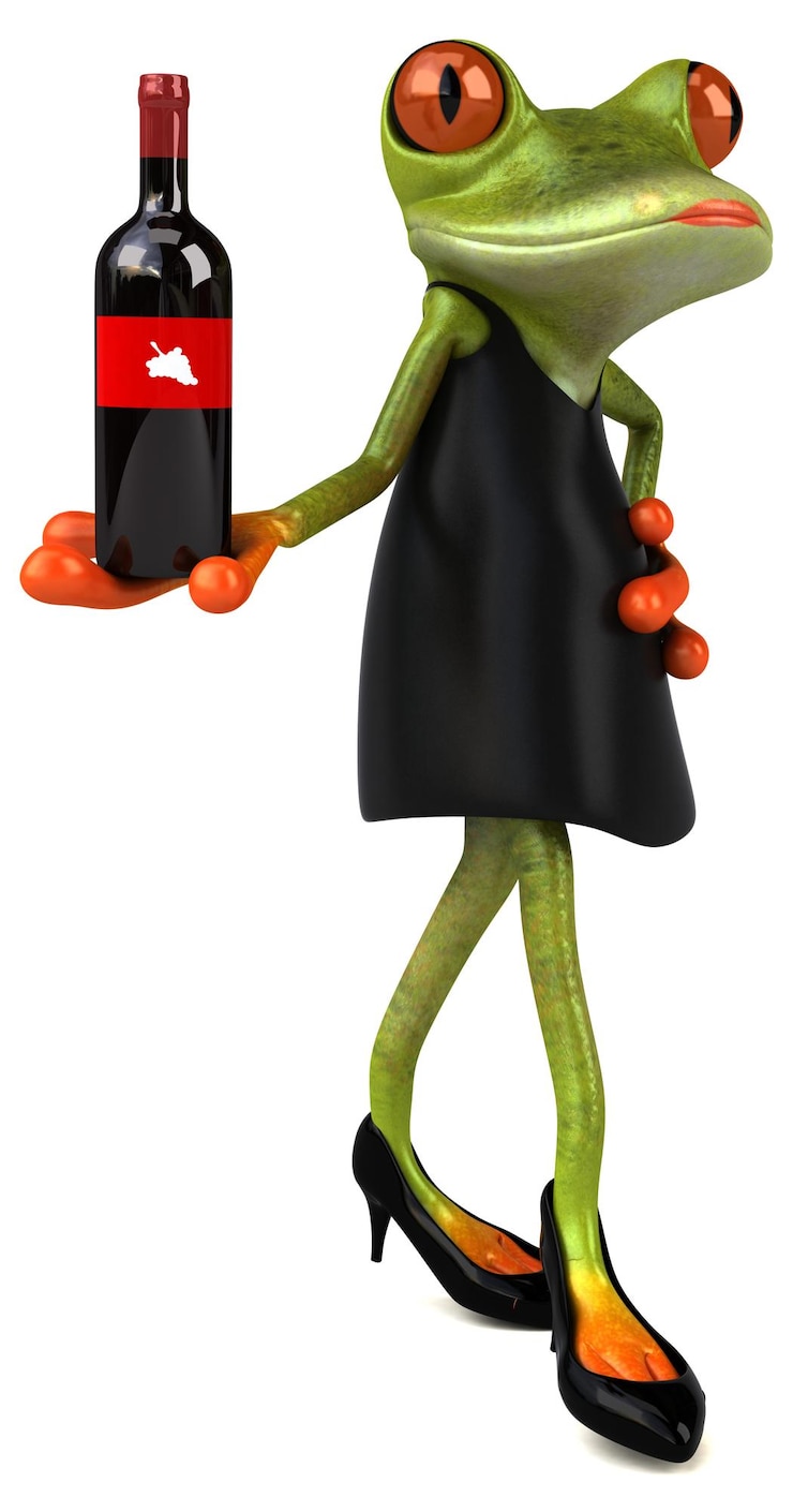 Foto ilustración 3d de rana divertida