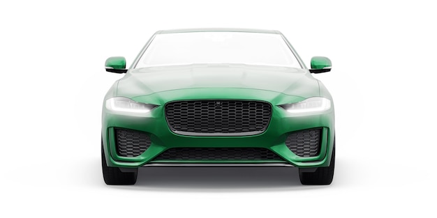 Ilustración 3D del sedán deportivo Green Premium