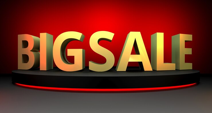 Foto ilustración 3d de venta de viernes negro.