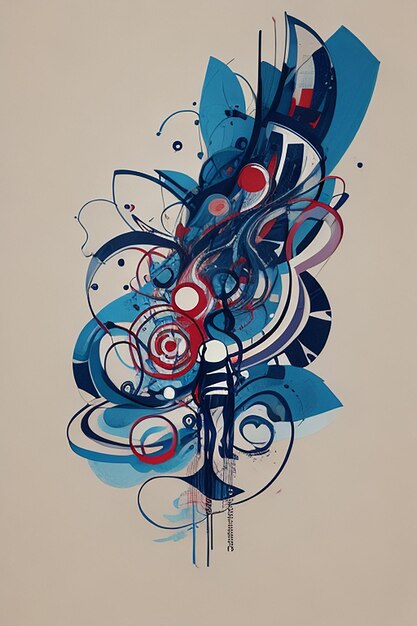 Ilustración abstracta y antecedentes