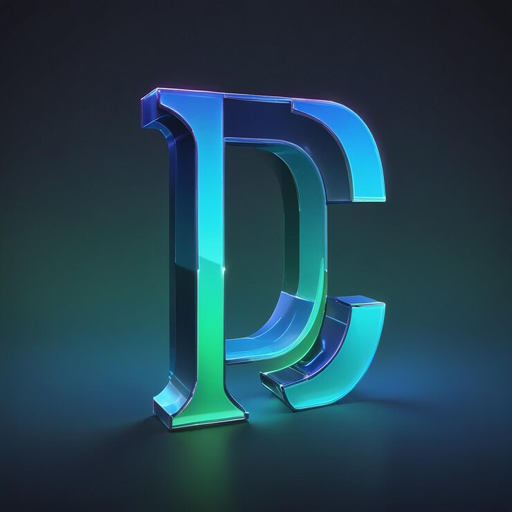 Foto una ilustración abstracta colorida de una letra b