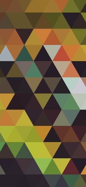 una ilustración abstracta colorida de un triángulo con un patrón geométrico