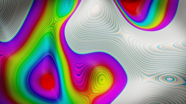 Ilustración abstracta del fondo 3d