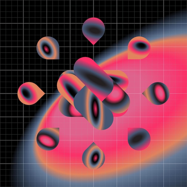 Ilustración abstracta Gradiente de color de fondo
