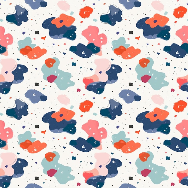 Ilustración abstracta patrón nubes diseño del cielo soñador