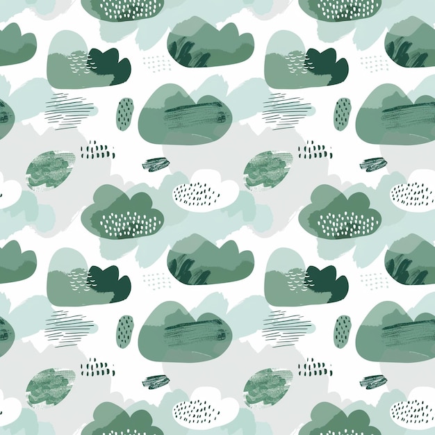 Ilustración abstracta patrón nubes diseño del cielo soñador