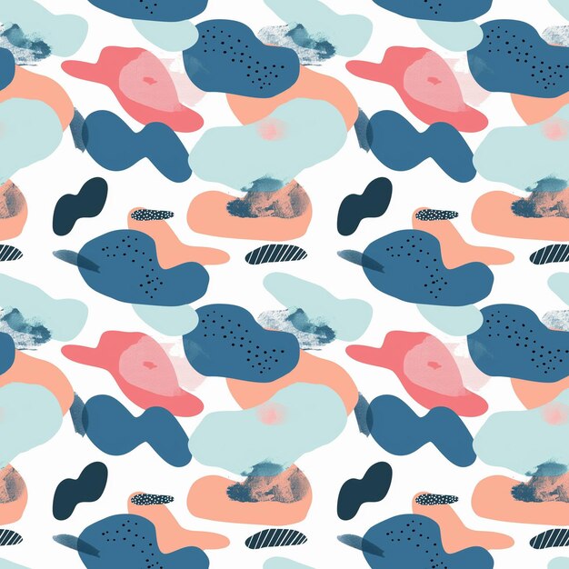 Ilustración abstracta patrón nubes diseño del cielo soñador