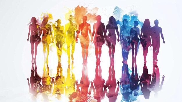 Una ilustración abstracta que representa el concepto de diversidad