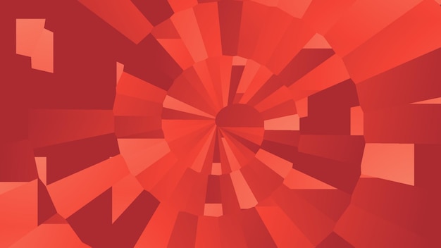 una ilustración abstracta roja de una cruz en un fondo rojo.