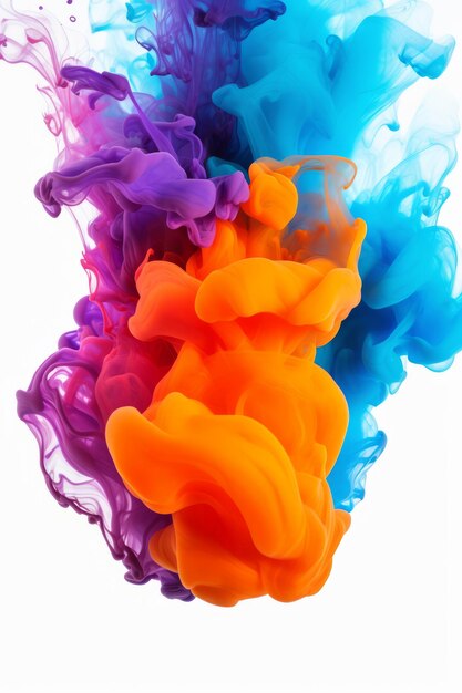 Foto ilustración abstracta de salpicaduras de color