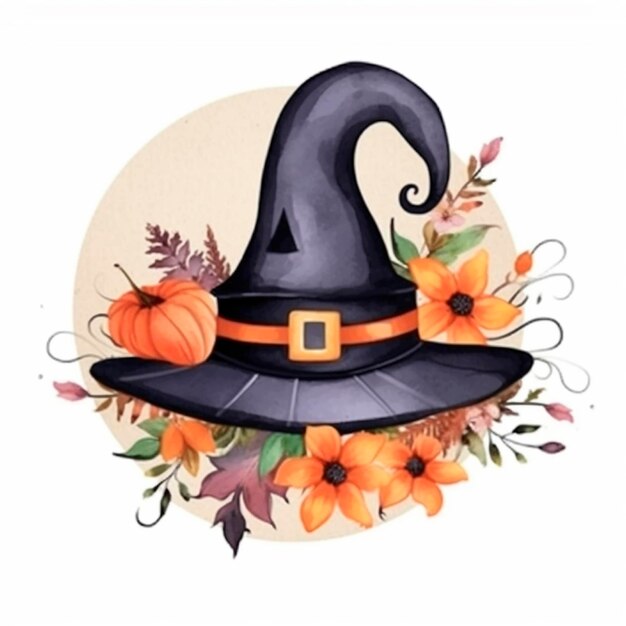 Ilustración acuarela de Halloween