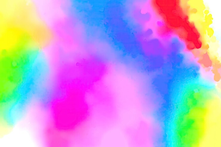 Foto ilustración de acuarela con salpicaduras de tinta de colores