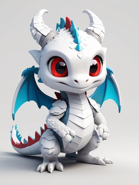 Ilustración del adorable bebé dragón