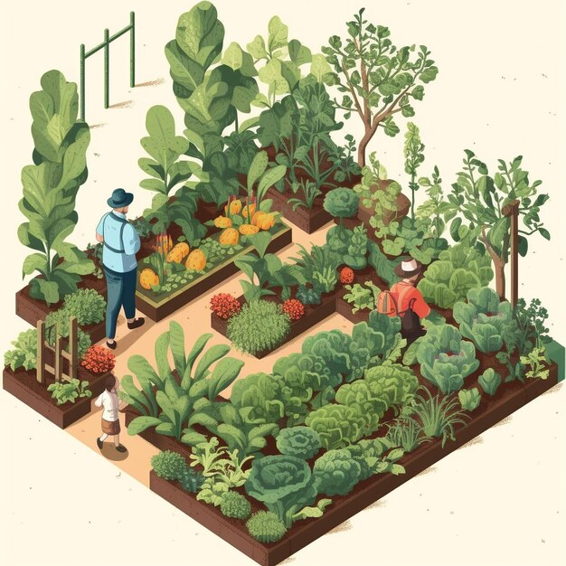 Ilustración del agricultor