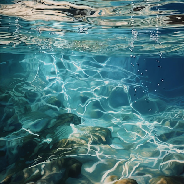 ilustración de agua limpia y hermosa