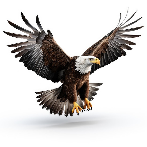 Ilustración águila blanca bg
