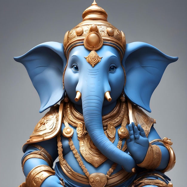 Ilustración aigenerada del dios hindú Ganesha