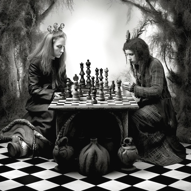 Ilustración del ajedrez