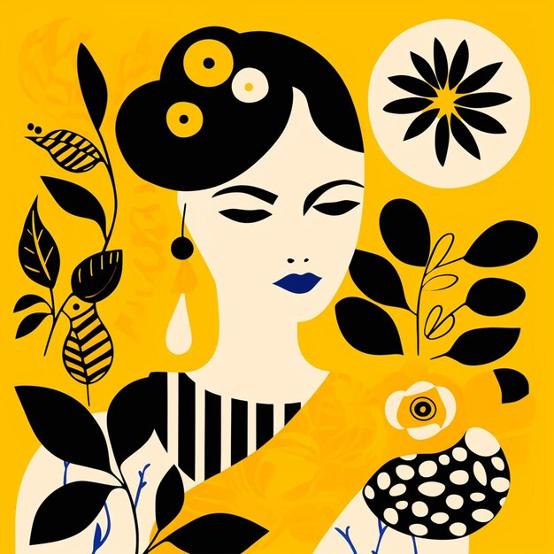 Ilustración al estilo de Matisse