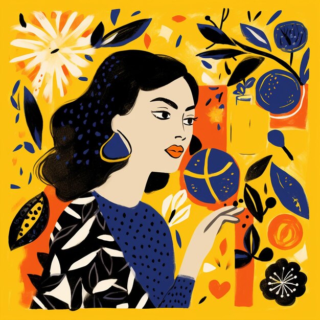 Foto ilustración al estilo de matisse