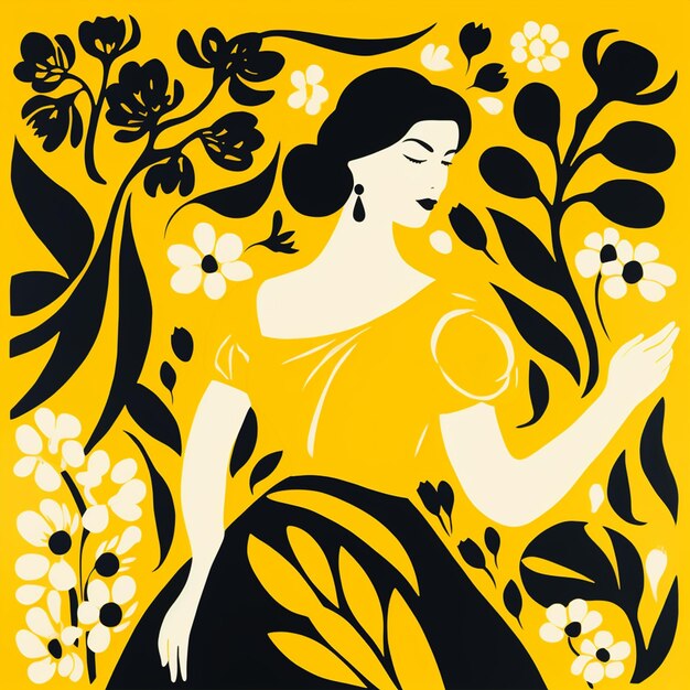 Ilustración al estilo de Matisse