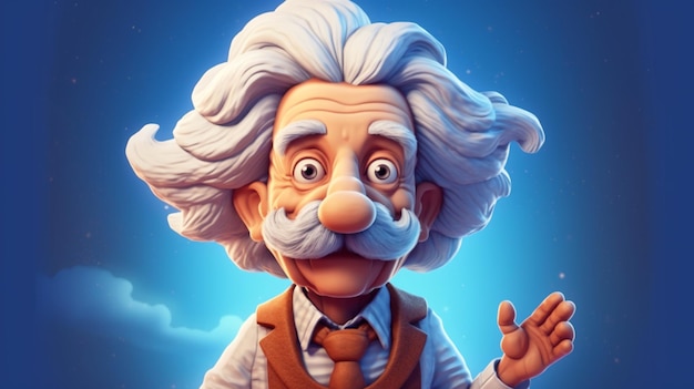 Ilustración de Albert Einstein