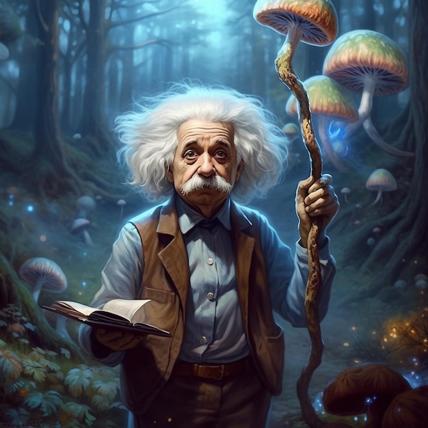 Ilustración de Albert Einstein