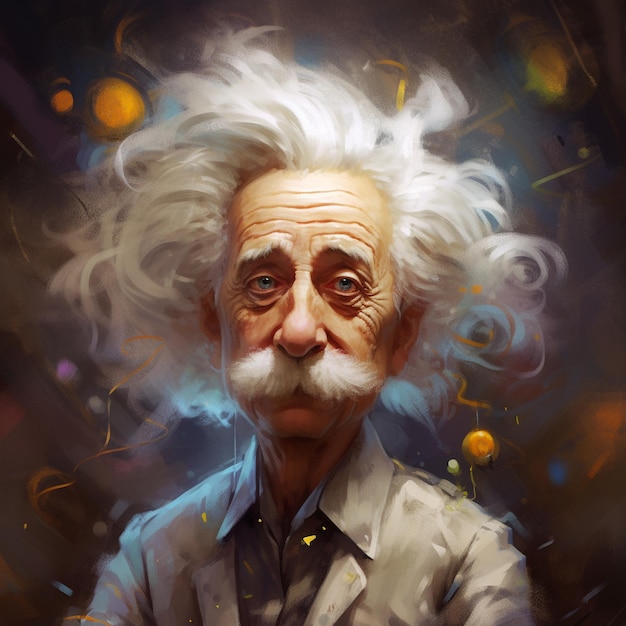 Ilustración de Albert Einstein