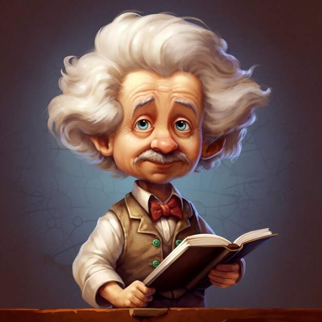 Ilustración de Albert Einstein