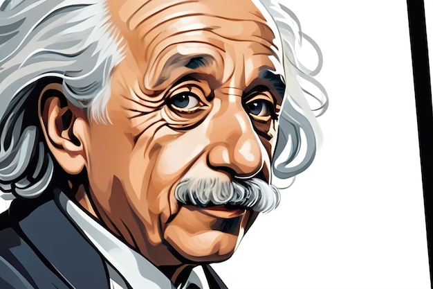 Foto ilustración de albert einstein