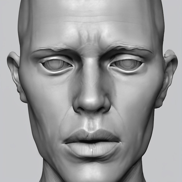 Foto ilustración de la anatomía facial humana