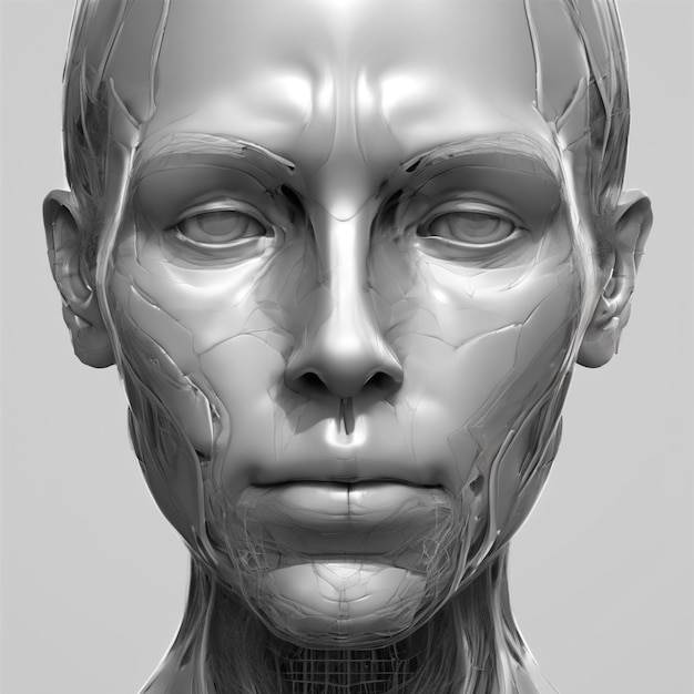 Ilustración de la anatomía facial humana