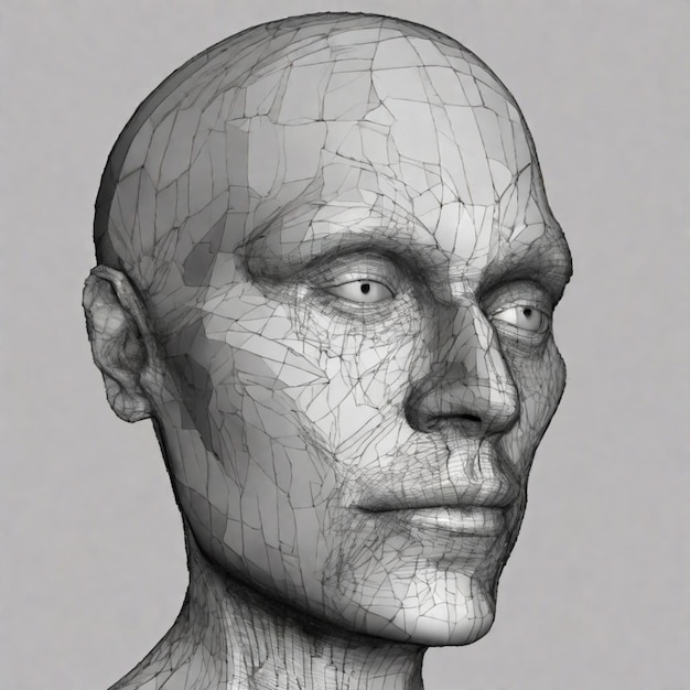 Foto ilustración de la anatomía facial humana