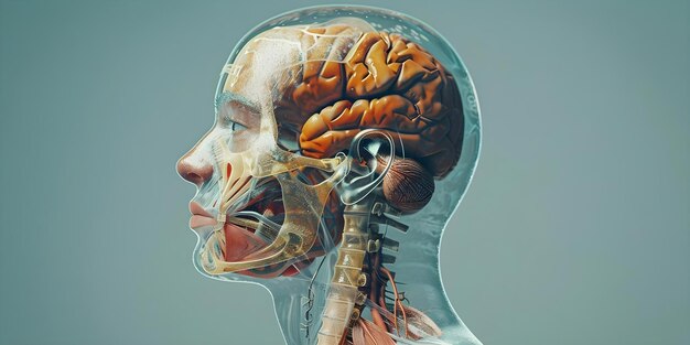 Ilustración anatómica que muestra el funcionamiento interno del sistema respiratorio humano Concepto Ilustración médica Sistema respiratorio Anatomía humana Órganos internos Educación sanitaria