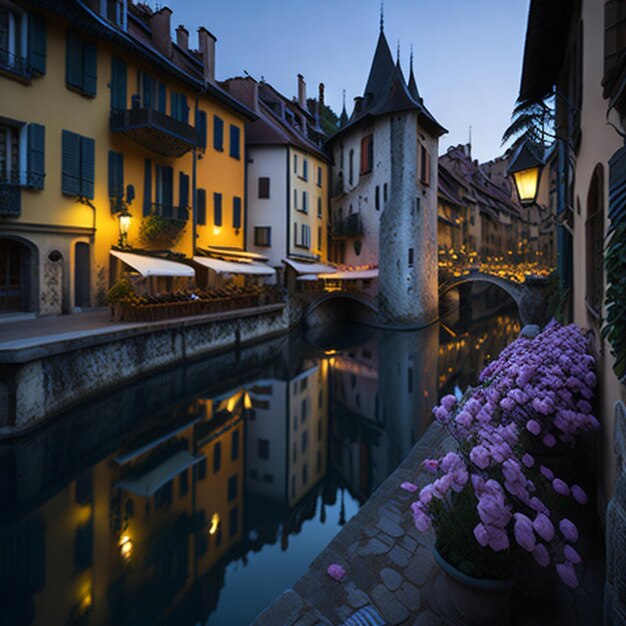 Ilustración de Annecy, Francia