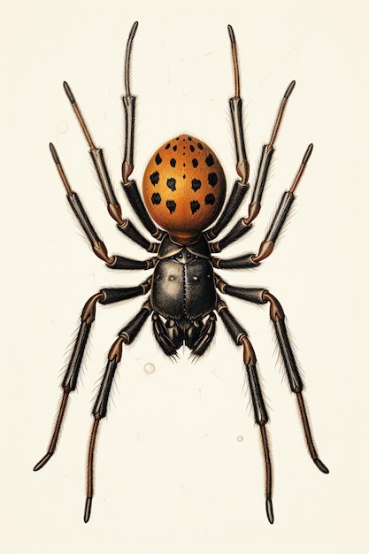 Ilustración de la araña