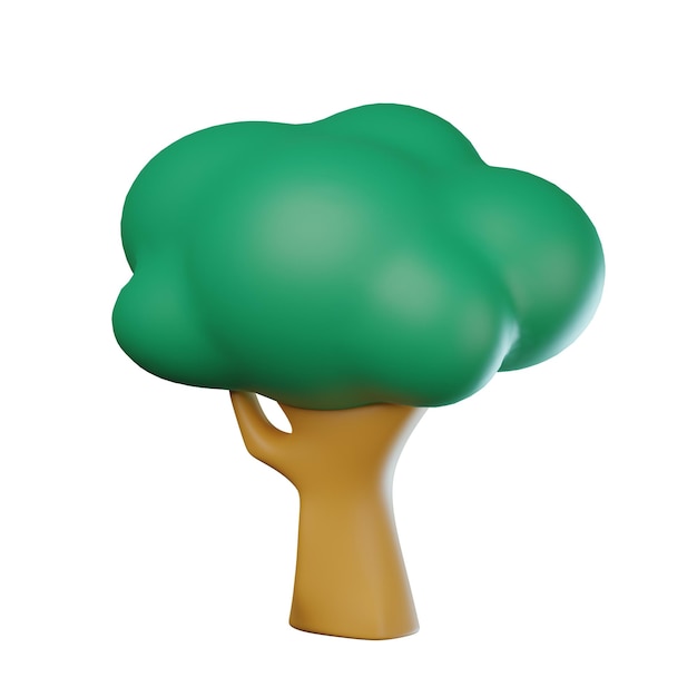 Ilustración de árbol 3D