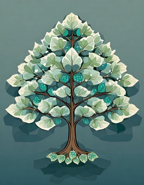 Foto ilustración del árbol de cámforo