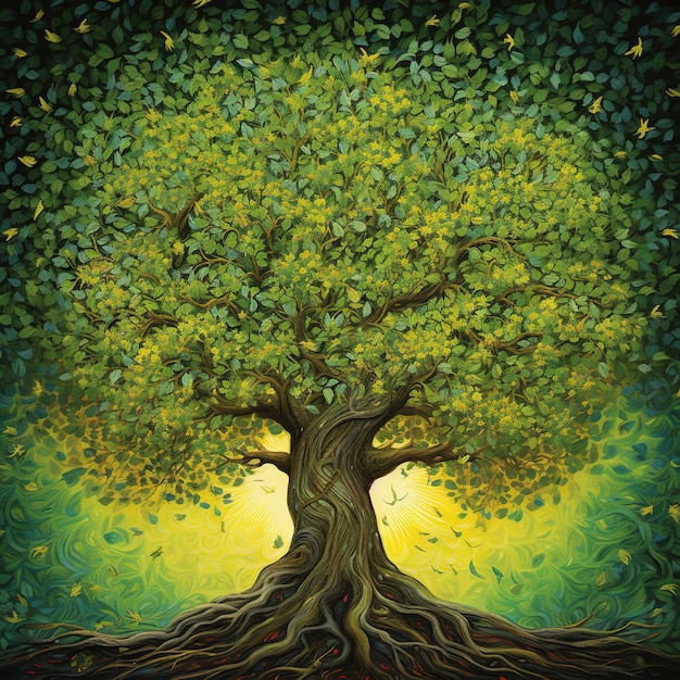 ilustración del árbol de la vida