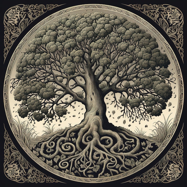 ilustración del árbol de la vida