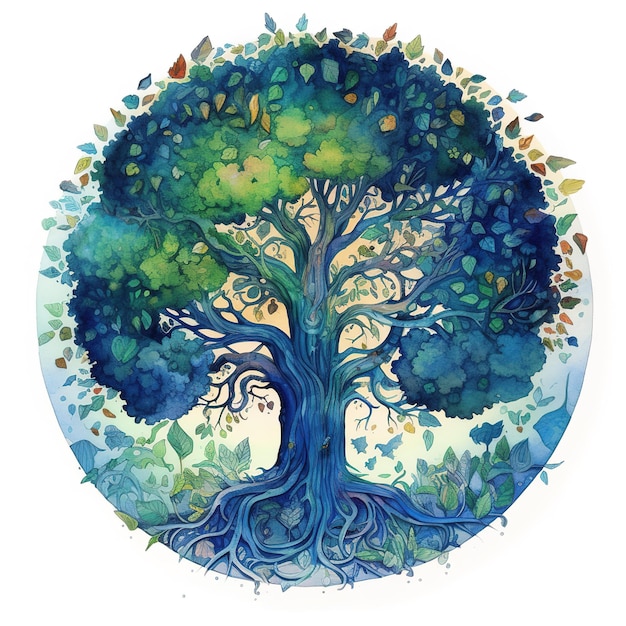 ilustración del árbol de la vida