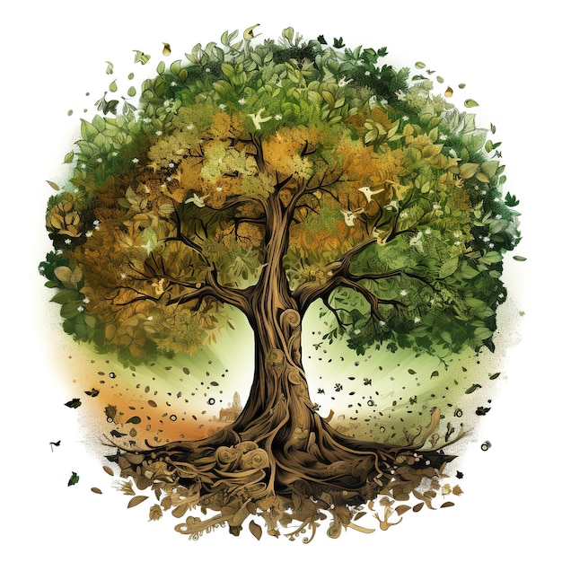 Ilustración del árbol de la vida