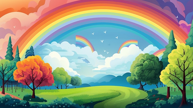 ilustración del arco iris