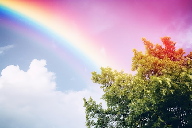 Ilustración del arco iris