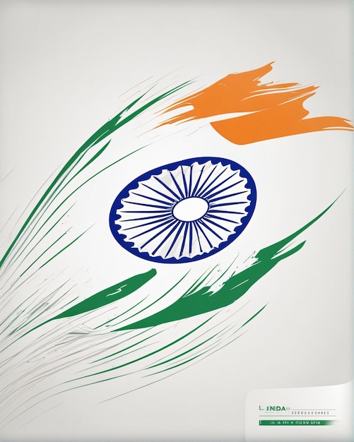 Ilustración del arte de la bandera de la India